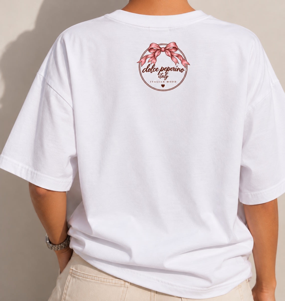 Vista 2 de Remera algodón logo 🎀