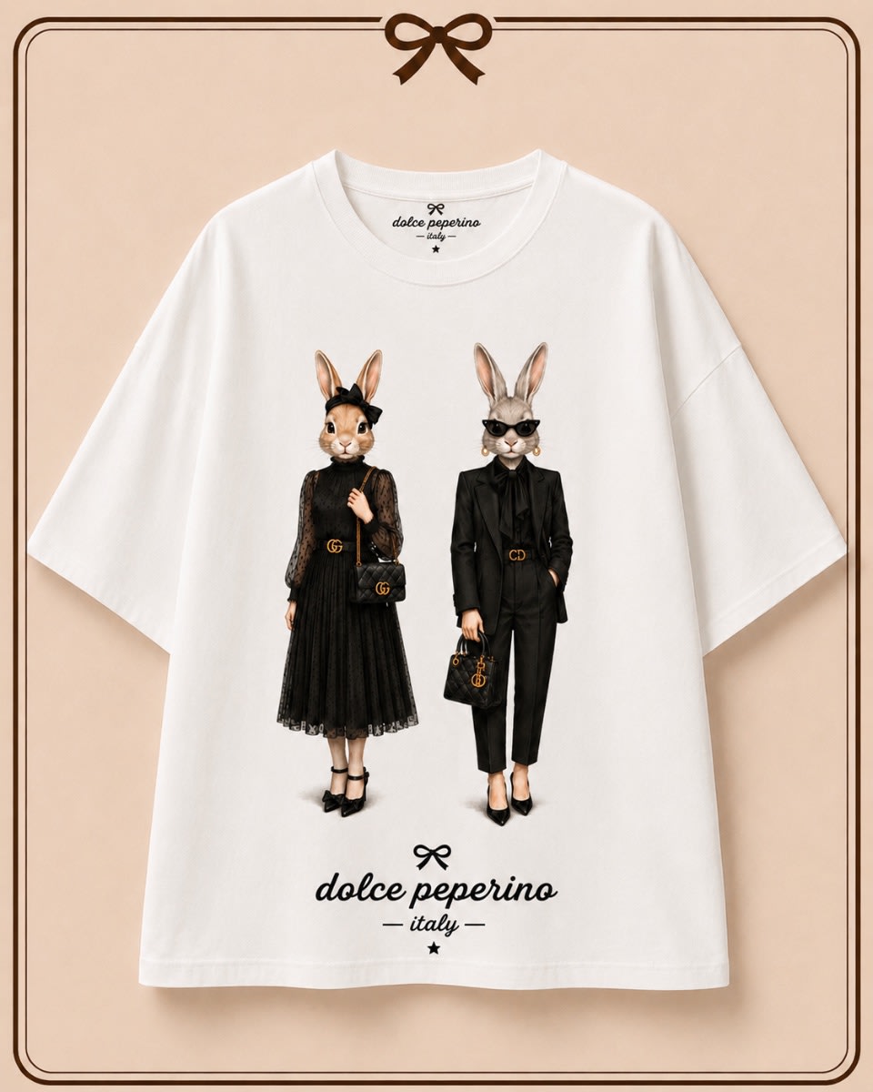 Remera Dolce conejas 🖤