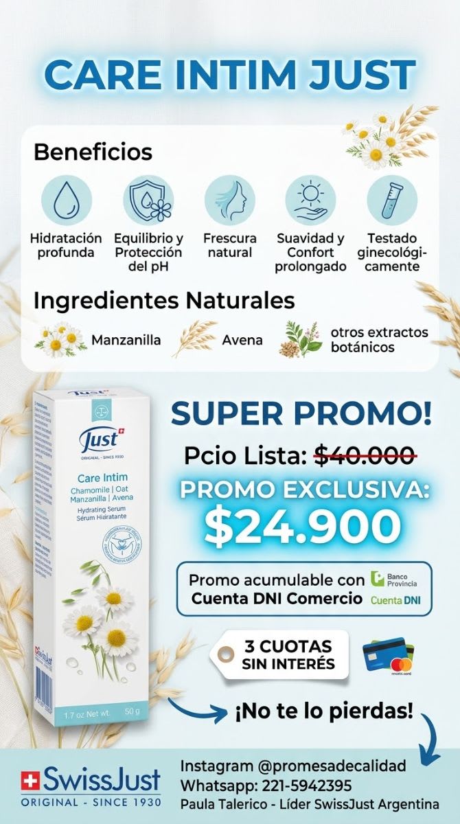 Nuevo CARE INTIM JUST 