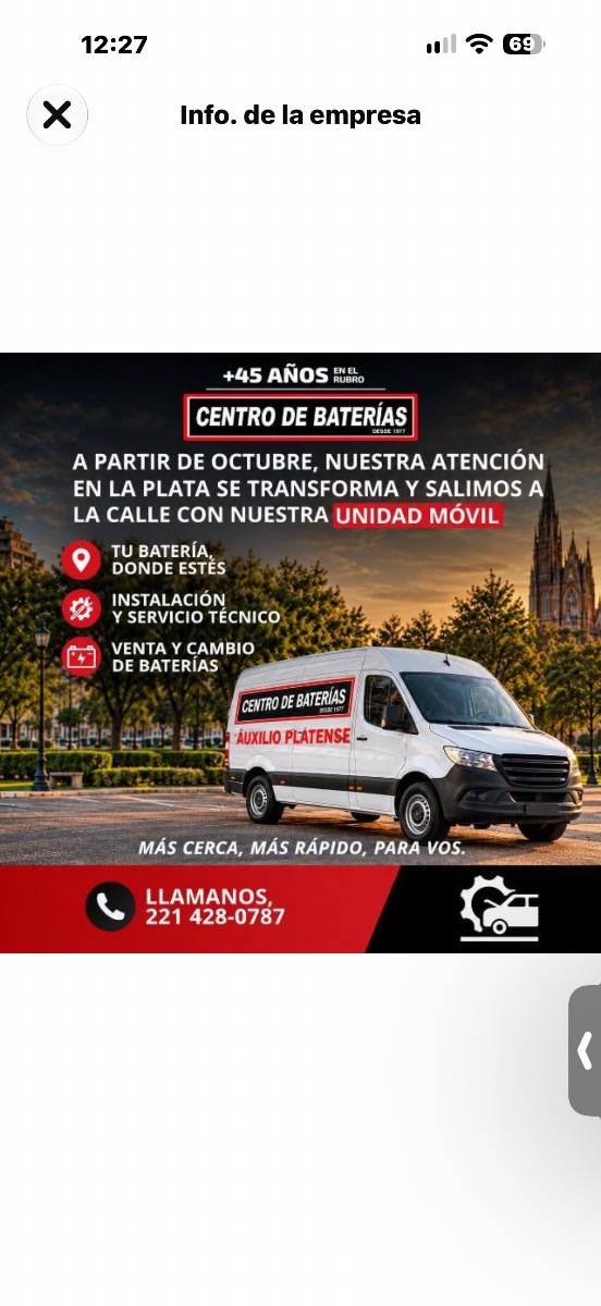 Portada de centro de baterias
