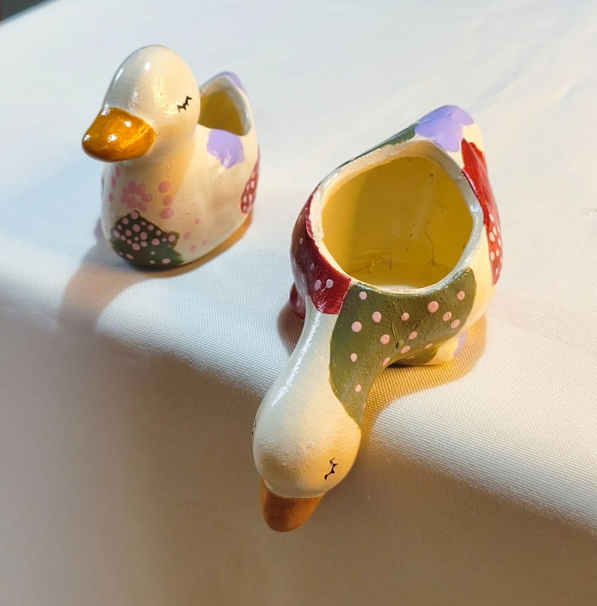 Mini macetas patitos