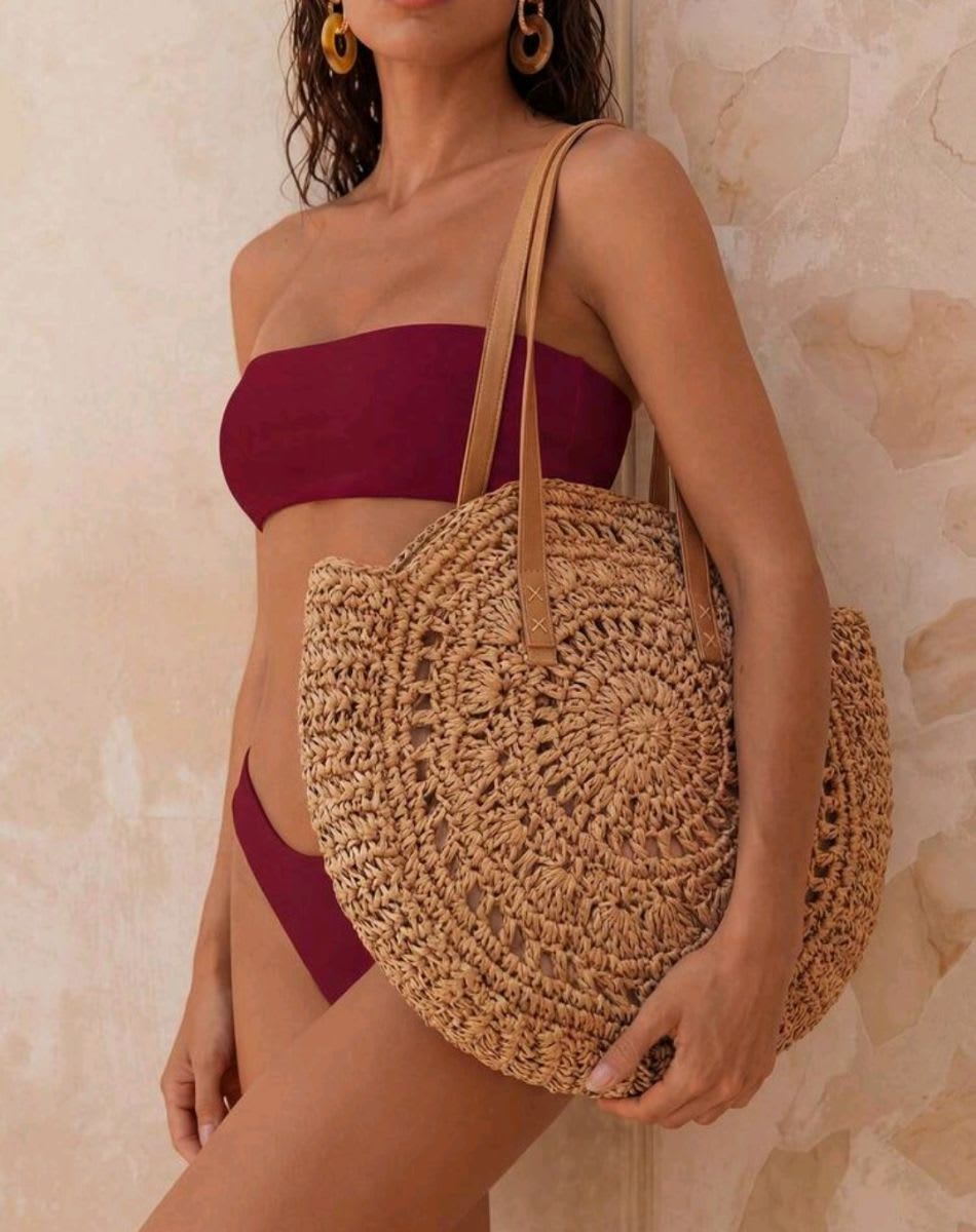 Vista 2 de Cartera yute redonda