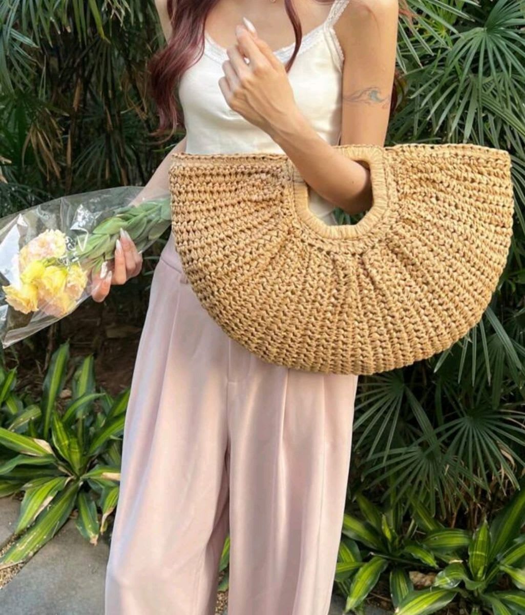 Vista 3 de Cartera yute oval