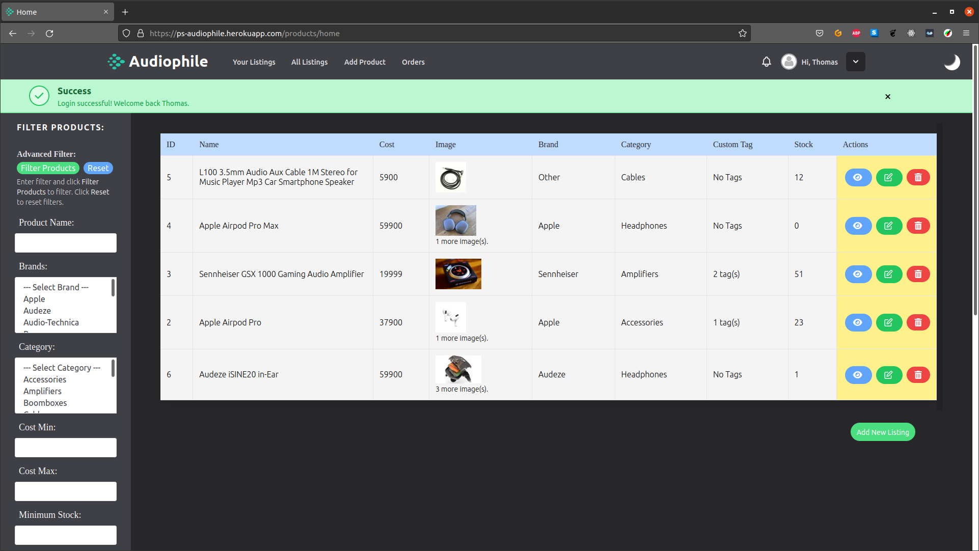 GitHub - pratheesh1/audiophile-express: A simple ecommerce platform for ...
