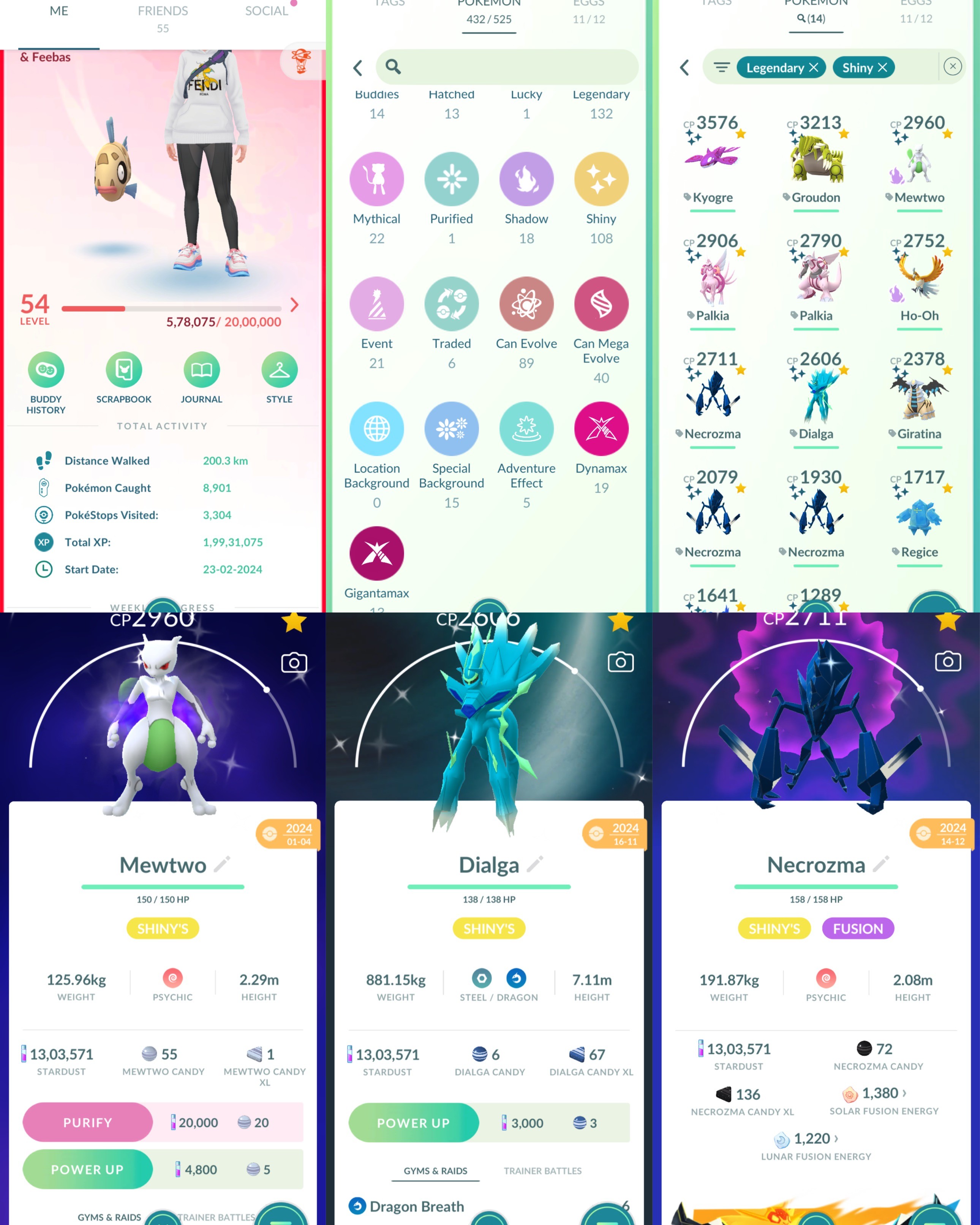 Pokemon Go Account – Level 54 Valor | Shiny Mewtwo | Rayquaza | 15 Hundo | 132 Legendary | 108 Shiny | 14 Shiny&Leg | 13 Gigantamax | 19 Dynamax | Instant Delivery | P195 Pokemon Go Account – Level 54 Valor | Shiny Mewtwo | Rayquaza | 15 Hundo | 132 Legendary | 108 Shiny | 14 Shiny&Leg | 13 Gigantamax | 19 Dynamax | Instant Delivery | P195