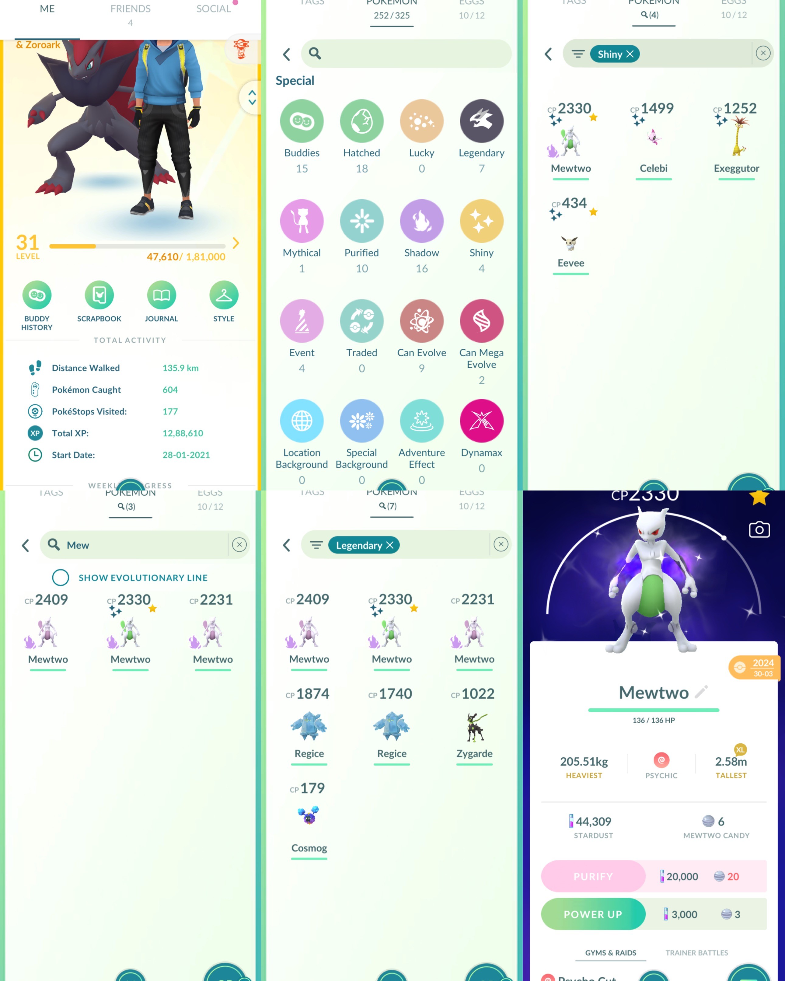 Pokemon Go Account – Level 31 Instinct | Shiny Mewtwo | Shiny Celebi | 3 Mewtwo | Hundo | 7 Legendary | 4 Shiny | 252 Pokemon | 16 Shadow | Instant Delivery | P216 Pokemon Go Account – Level 31 Instinct | Shiny Mewtwo | Shiny Celebi | 3 Mewtwo | Hundo | 7 Legendary | 4 Shiny | 252 Pokemon | 16 Shadow | Instant Delivery | P216