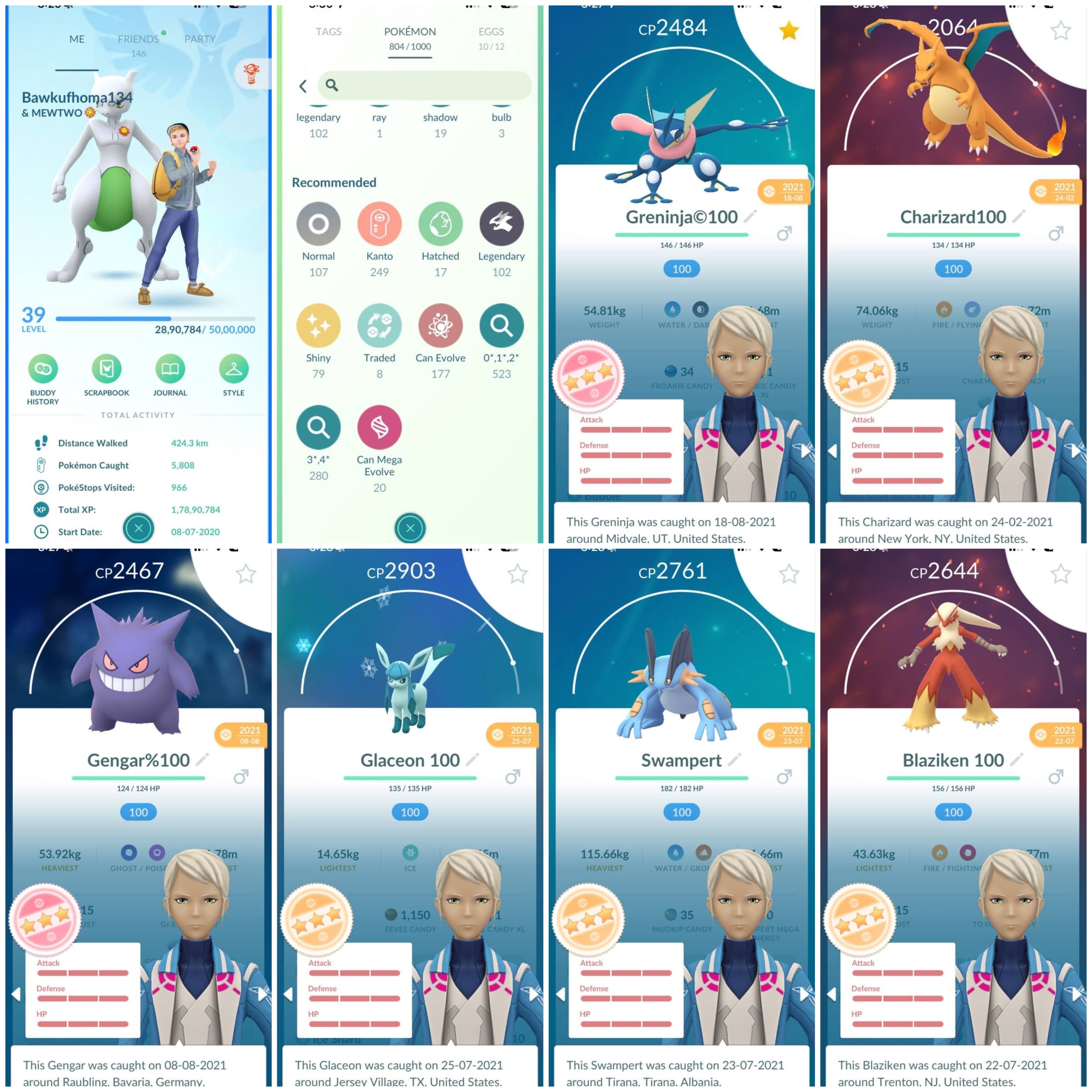 Pokemon Go Account – MUST GRAB(LVL39) 102 Legendary 79 SHINY(12 SL’s) 33 HUNDOSIncl.GRENINJA,CHARIZARD SHADOW MEWTWO(4075CP) SHINY CELEBI SHINY LUGIA+RESHIRAM 1000+COIN Pokemon Go Account – MUST GRAB(LVL39) 102 Legendary 79 SHINY(12 SL’s) 33 HUNDOSIncl.GRENINJA,CHARIZARD SHADOW MEWTWO(4075CP) SHINY CELEBI SHINY LUGIA+RESHIRAM 1000+COIN