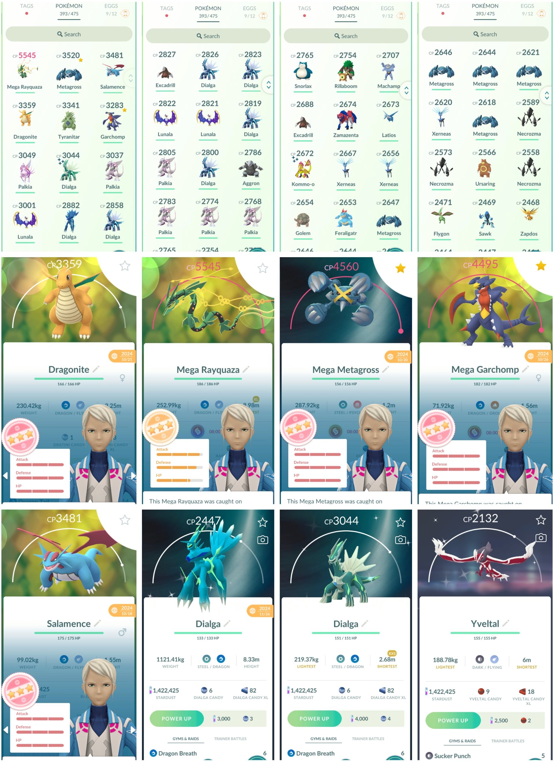 Pokemon Go Account – MEGA Rayquaza 5,5K IV100 MEGA: Metagross 4,5K, Garchomp 4,4K Legend:124 Shiny:120 Hundo:120 Shiny Dialga 3K Shiny: Origin Dialga, Yveltal, Zacian Pokemon Go Account – MEGA Rayquaza 5,5K IV100 MEGA: Metagross 4,5K, Garchomp 4,4K Legend:124 Shiny:120 Hundo:120 Shiny Dialga 3K Shiny: Origin Dialga, Yveltal, Zacian