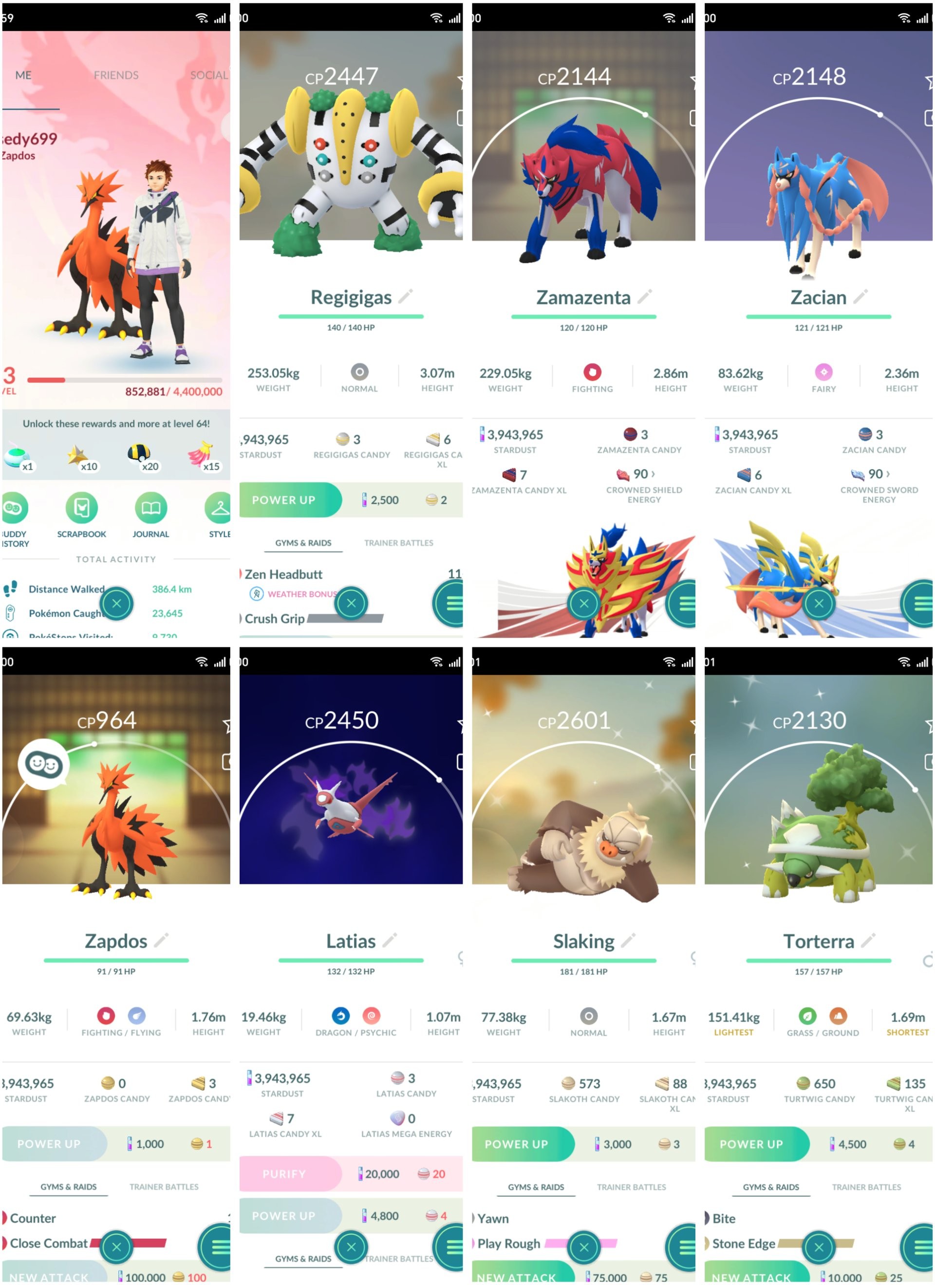 Pokemon Go Account – LVL: 63 Stardust: 3,9M Galarian Zapdos Legendary: 11 Shiny: 63 Zacian, Zamazenta Regigigas, Regidrago, Registeel, Regice, Regirock Team: Red Pokemon Go Account – LVL: 63 Stardust: 3,9M Galarian Zapdos Legendary: 11 Shiny: 63 Zacian, Zamazenta Regigigas, Regidrago, Registeel, Regice, Regirock Team: Red