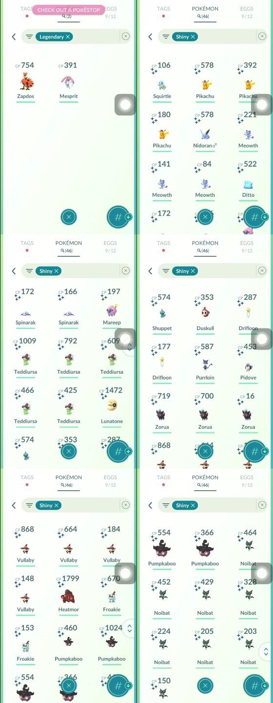 Pokemon Go Account – Level 59 No Team 46 Shiny 2.4M Stardust PTC Login Pokemon Go Account – Level 59 No Team 46 Shiny 2.4M Stardust PTC Login