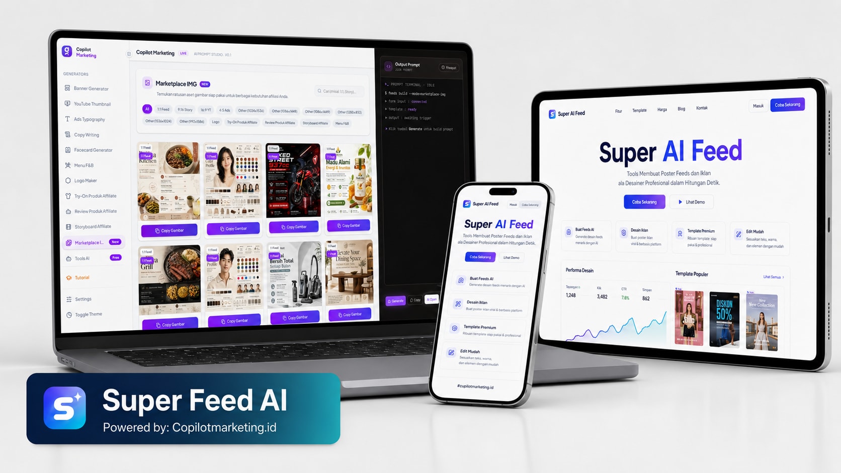 Mockup Super AI Feed