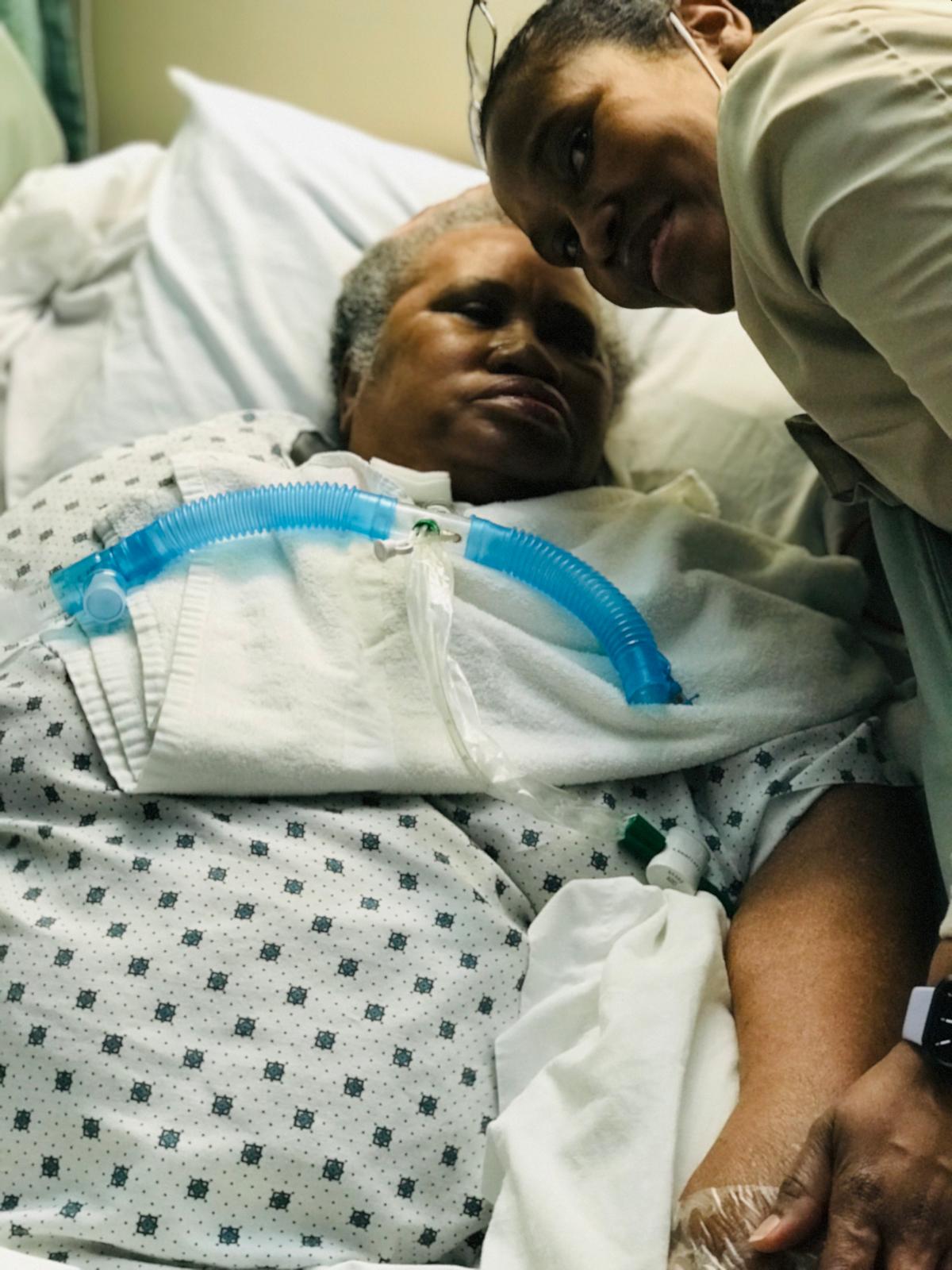 Caregiver helping senior
