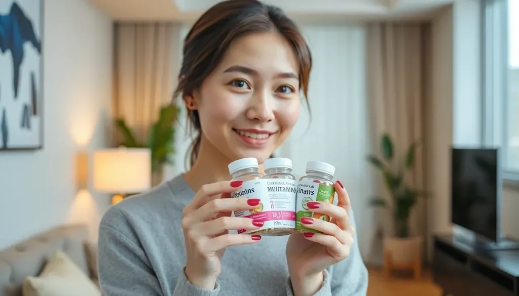 40대 여성을 위한 종합 비타민의 중요성 이미지