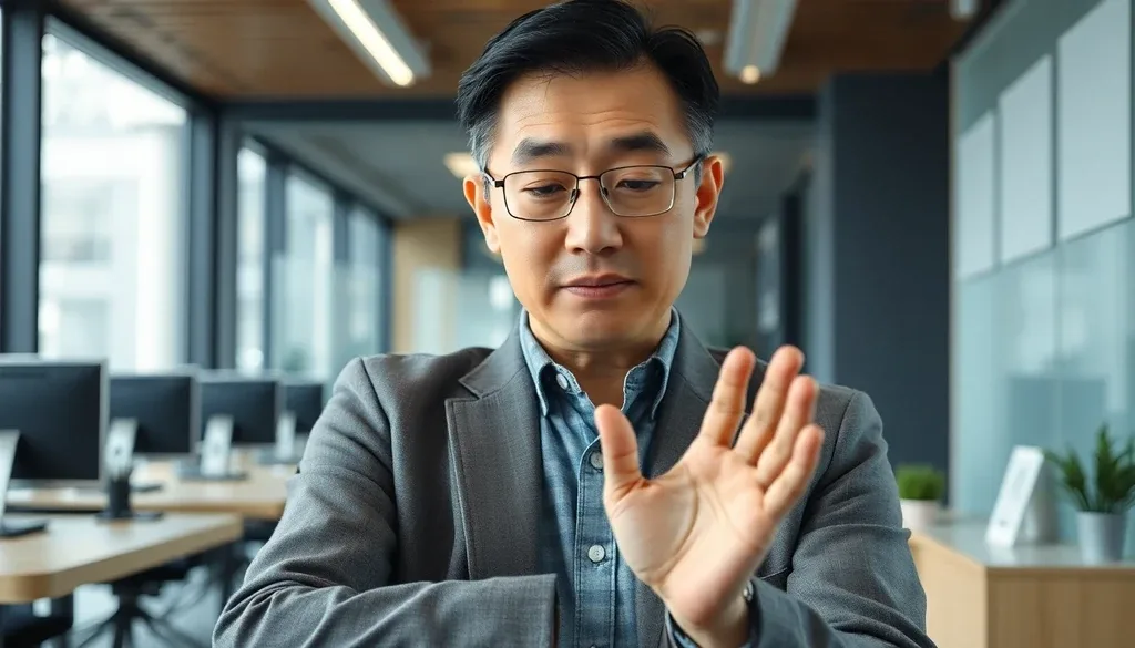 혈액순환 장애와 손발 저림 이미지