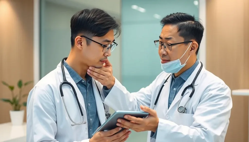 편도염의 주요 원인 이미지