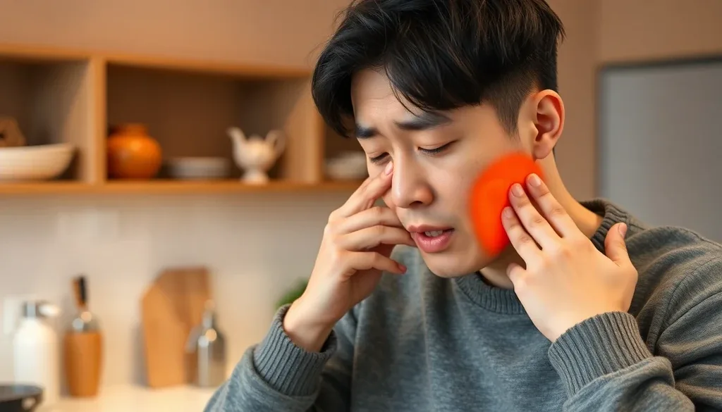 스트레스와 속쓰림 이미지