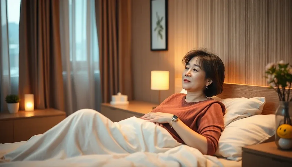 갱년기 불면증의 주요 원인 이미지