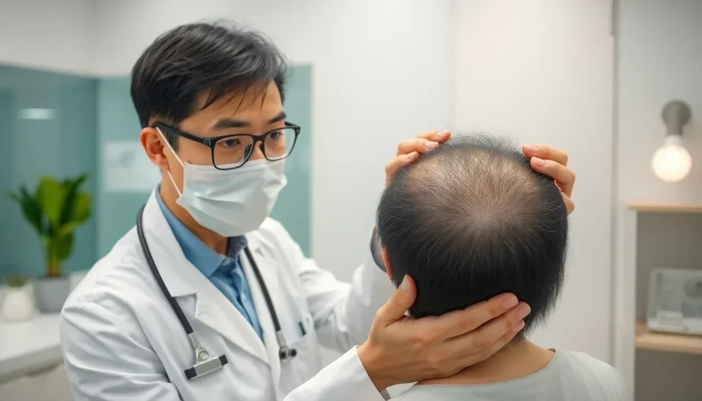 50대 탈모 초기 증상 이미지