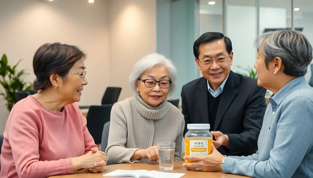 60대 유산균 제품별 특징 비교 이미지