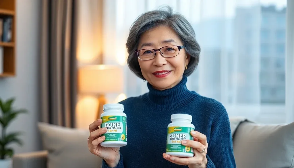 60대 여성 뼈 건강의 중요성 이미지