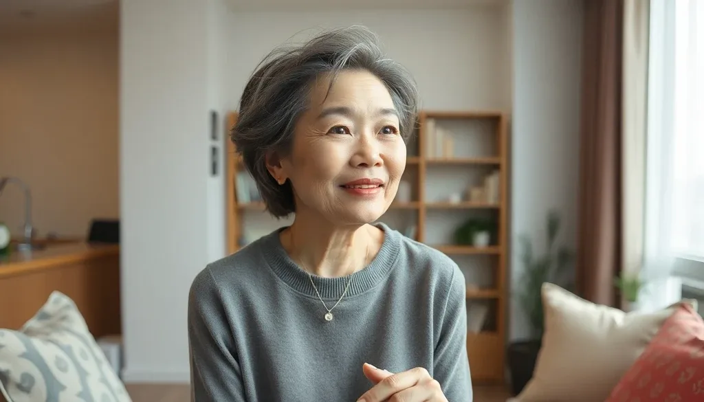 60대 여성의 에스트로겐 수치 변화와 갱년기 증상 이미지