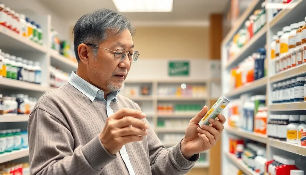 60대 남성을 위한 헬스 보충제의 중요성 이미지