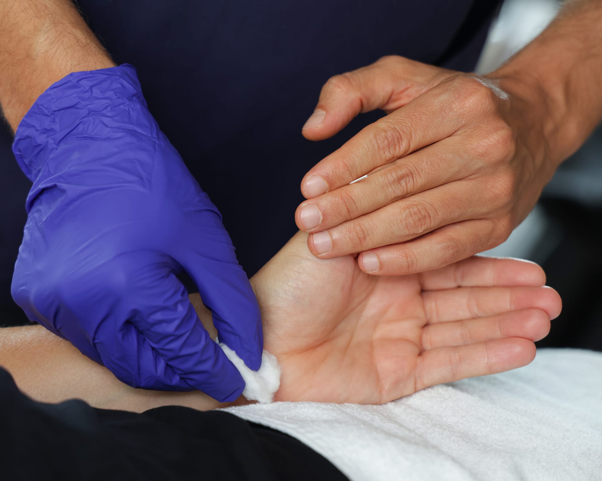 Limpieza de zonas de tratamiento