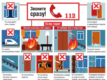 Что делать при пожаре в квартире или офисе? Рекомендации населению. 09.02.2025г.
