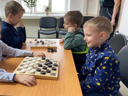 Открытый турнир по шашкам среди дошкольников