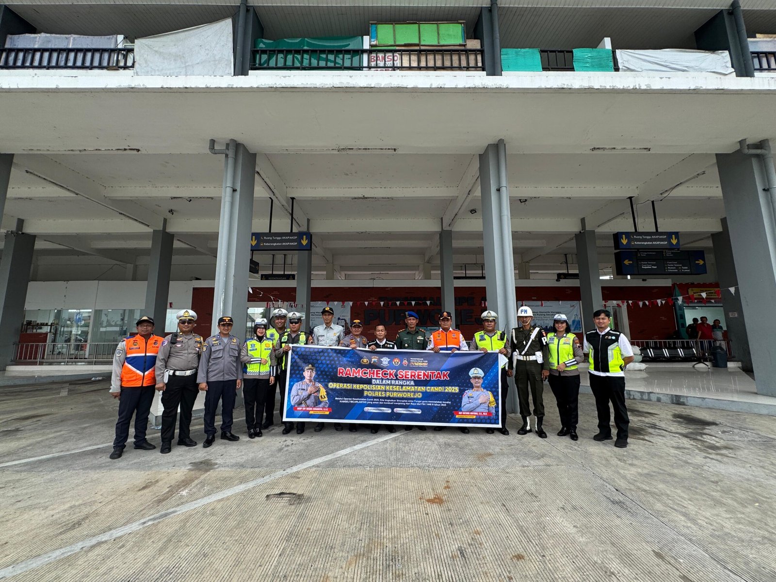 Polres Purworejo Gelar Rampcheck Serentak di Terminal Type A dalam Rangka Operasi Keselamatan Lalu Lintas Candi 2025