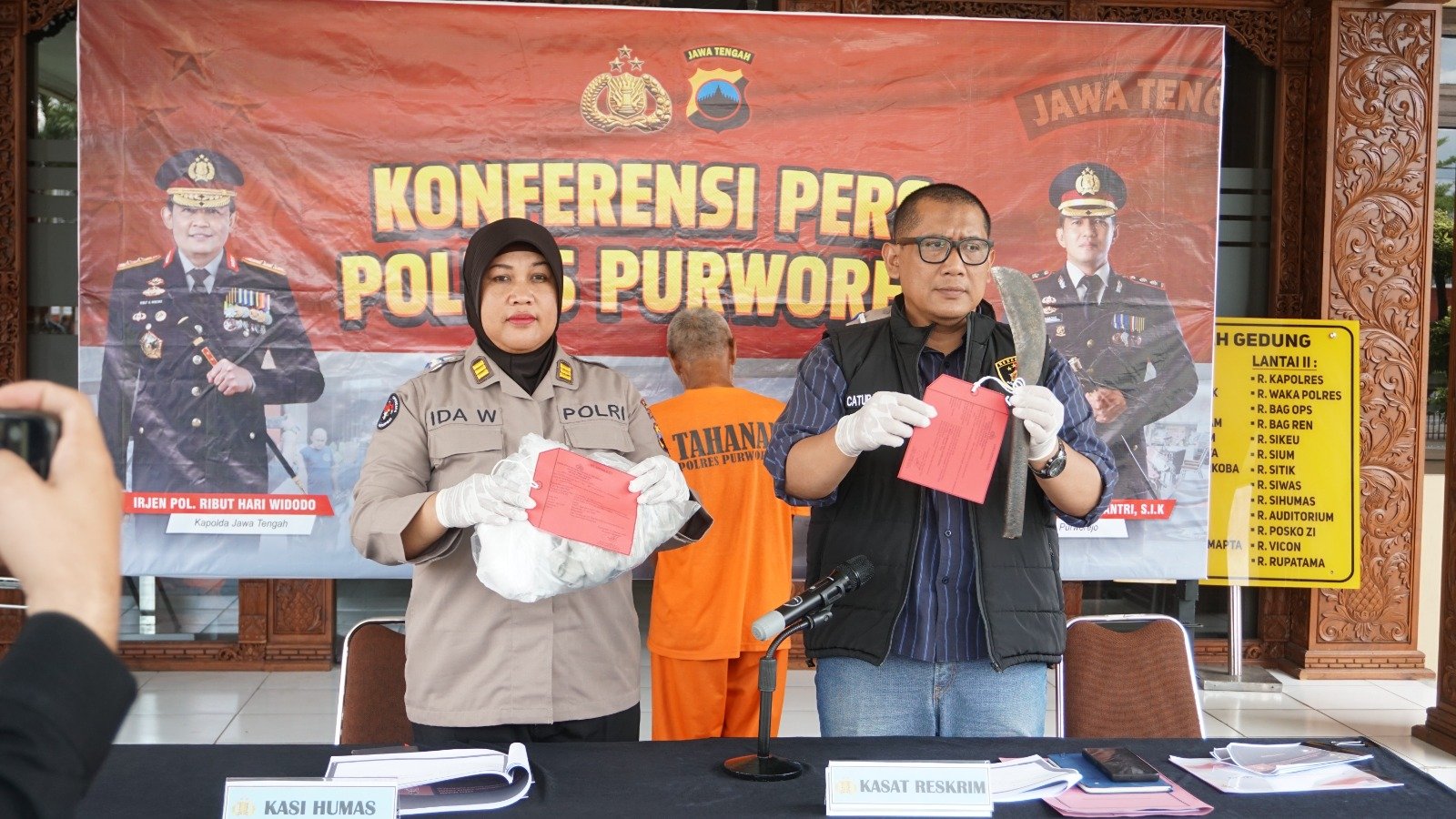 Polres Purworejo Ungkap Kasus Penganiayaan Sadis: Pelaku Emosi, Korban Luka Parah Ditebas Parang