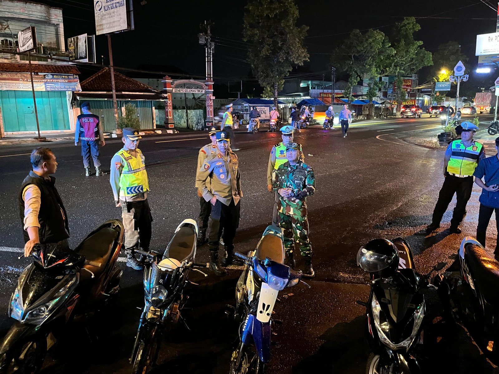 Kapolres dan Dandim Purworejo Gelar Patroli Malam: Sikat Premanisme dan Knalpot Brong