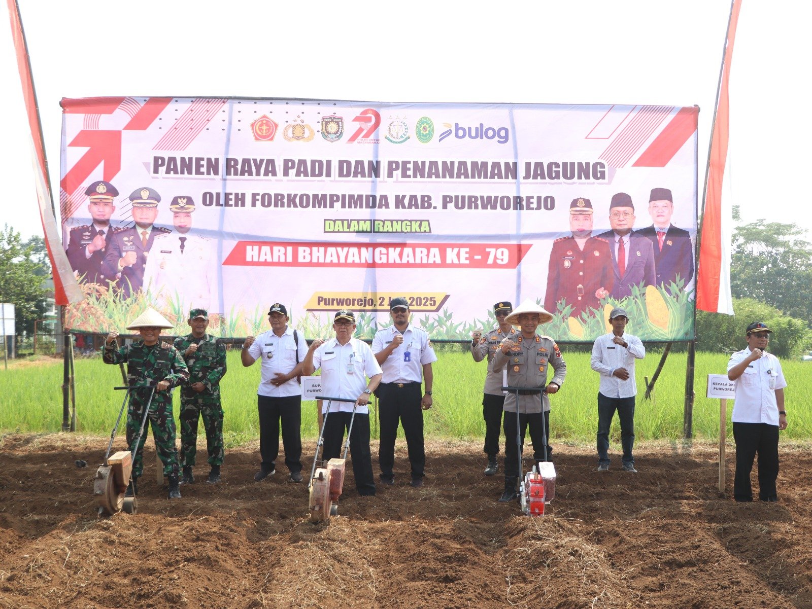 Polres Purworejo Tanam Jagung di Kalimiru, Dorong Ketahanan Pangan dan Tarik Minat Petani Muda