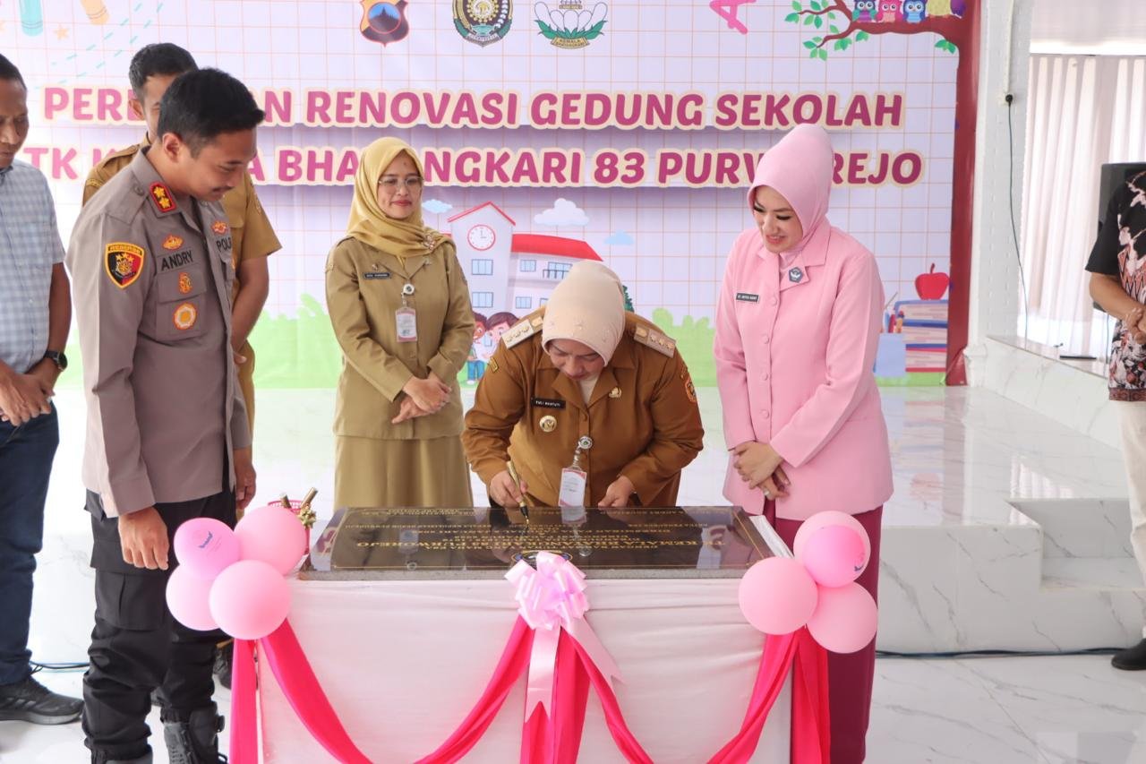 Sentuhan Baru Setelah 50 Tahun, Bupati Purworejo Resmikan Renovasi Skala Besar TK Kemala Bhayangkari 83