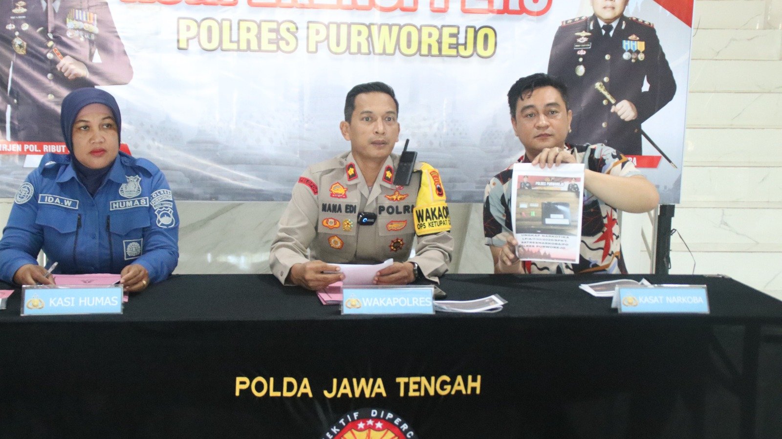 Polres Purworejo Gagalkan Peredaran Sabu di Butuh, Dua Paket Klip Diamankan sebagai Barang Bukti