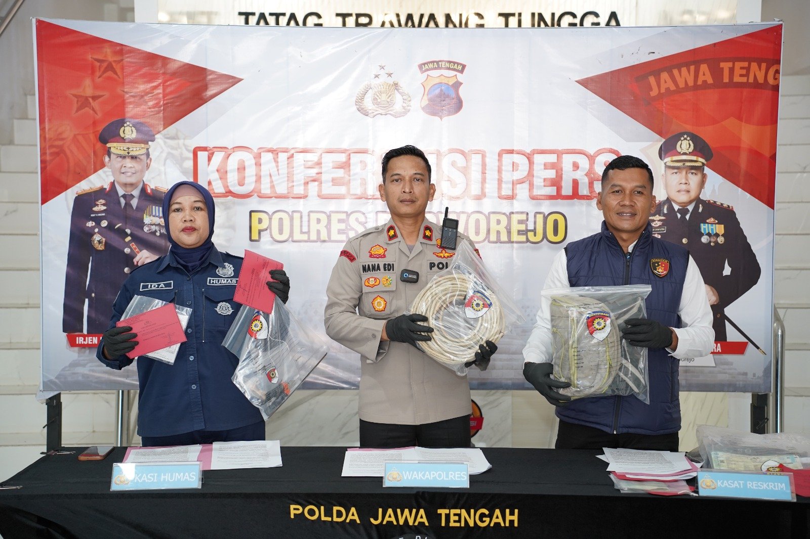 Resahkan Warga dan Sasar Fasilitas Umum, Pelaku Pencurian Kabel PJU Dibekuk Satreskrim Polres Purworejo
