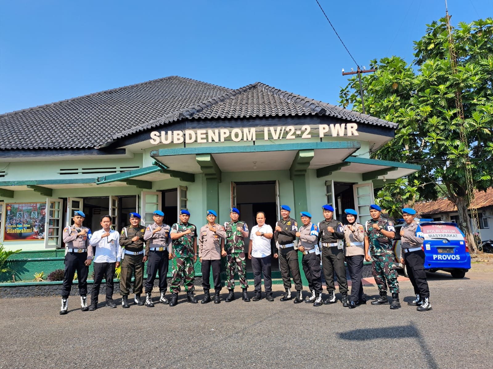 Sinergitas Tanpa Batas, Polres Purworejo Sambut Hangat Kunjungan Subdenpom IV/2-2