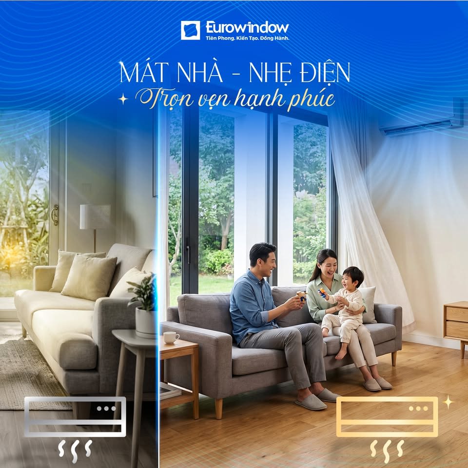 Hệ cửa nhôm cầu cách nhiệt EA68i lắp đặt cho biệt thự sân vườn
