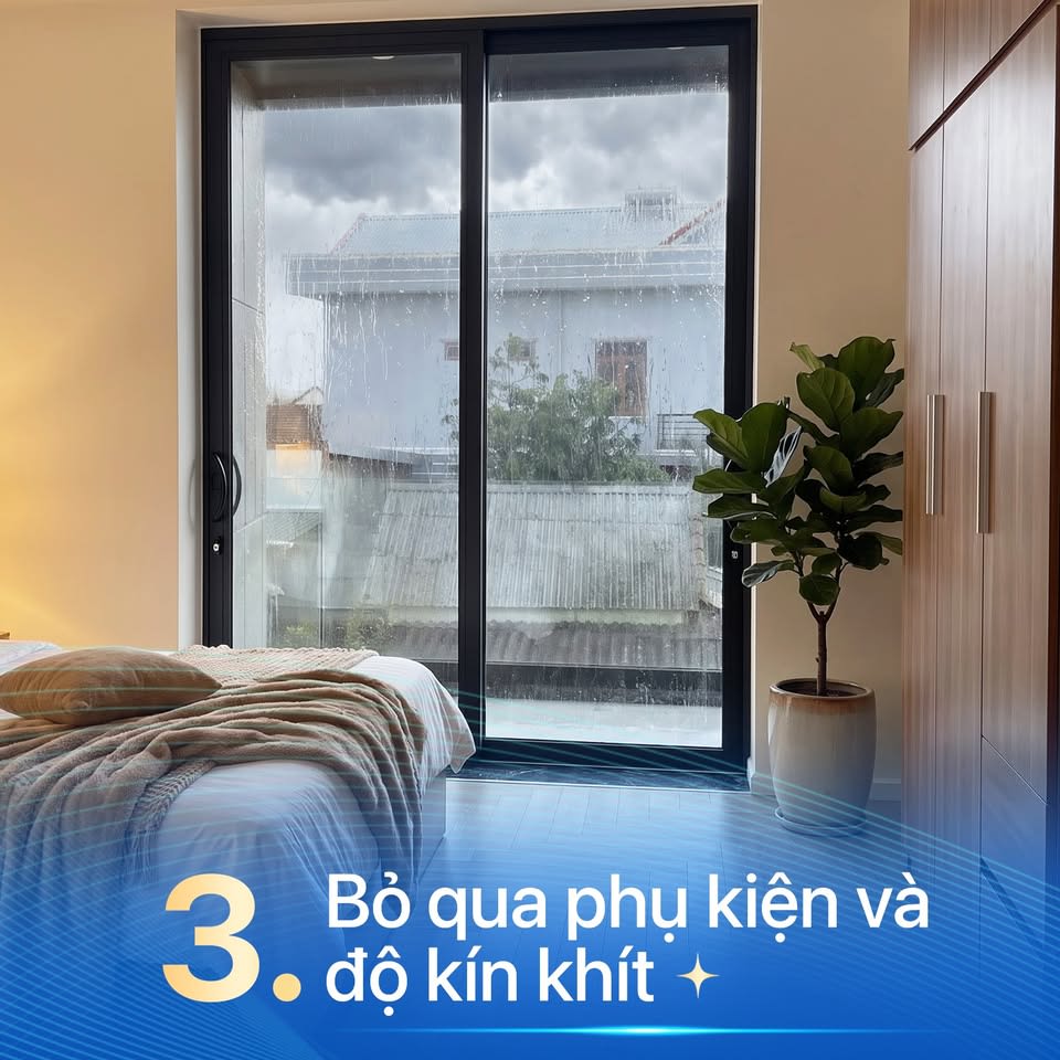 Phụ kiện kim khí đồng bộ và gioăng EPDM chuyên dụng