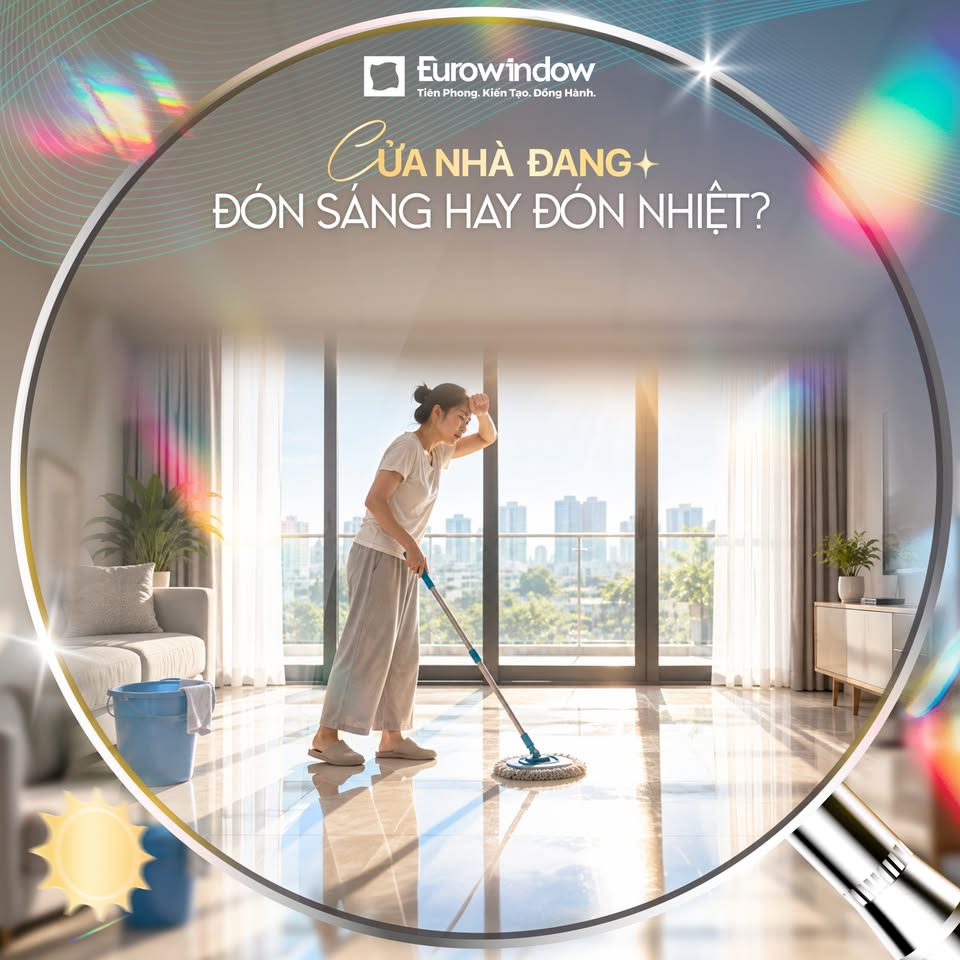 Hệ vách kính lớn đón sáng tự nhiên cho phòng khách biệt thự