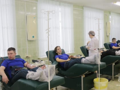 Тульские спасатели приняли участие в донорской акции