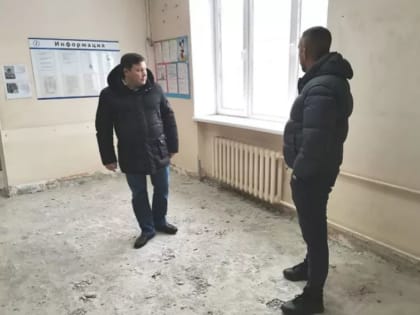 В Туле капитально ремонтируют детскую поликлинику на ул. Металлургов