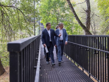 Губернатор Тульской области оценил благоустройство Рогожинского парка