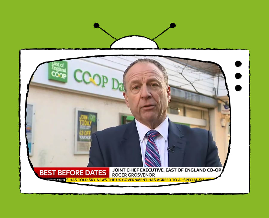 Joint CEO Roger Grosvenor being interviewed live on Sky News.