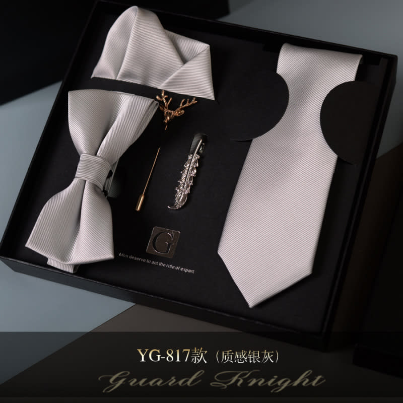 Men 5 in 1 Tie Set