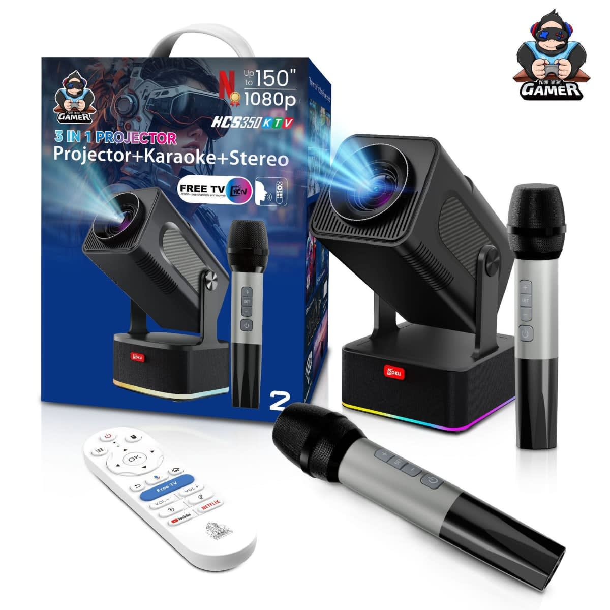 4 in 1 Projector 3