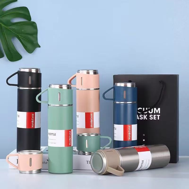 3 in 1 Vacuum Flask Gift Set