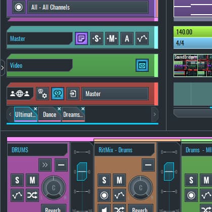 Remote studio collaboration workflow comparison between SoundBridge, Splice, and AudioMovers