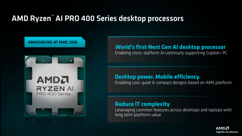 AMD Ryzen AI PRO 400 데스크톱 프로세서 라인업