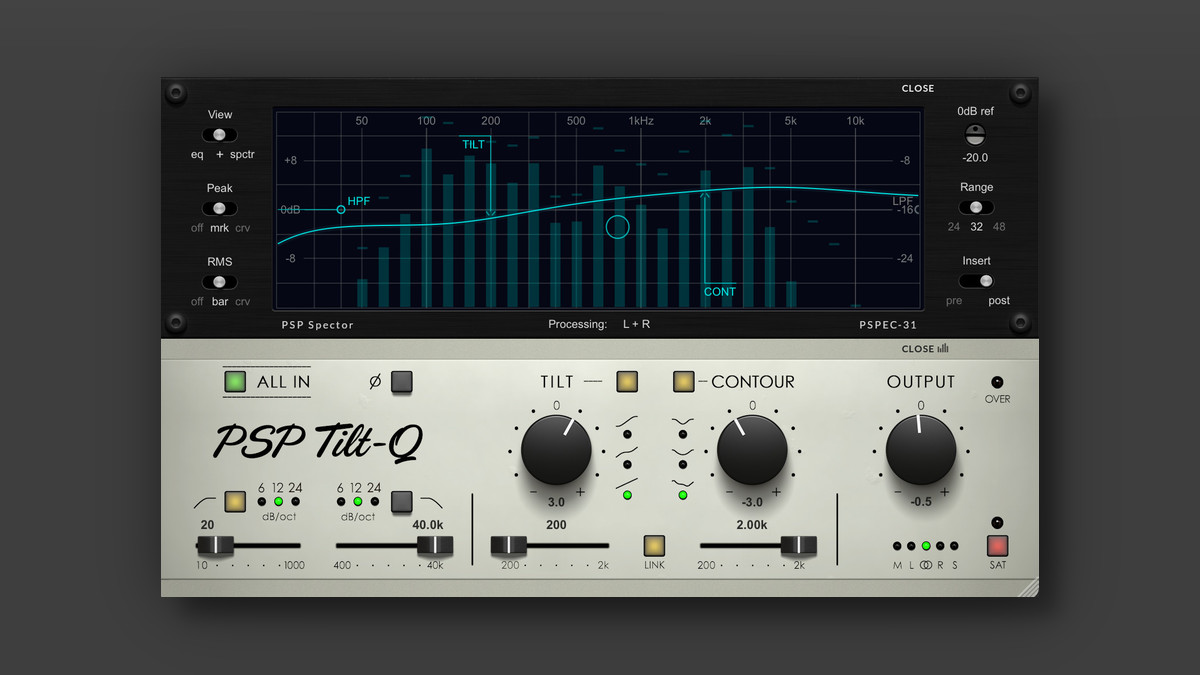 PSP Tilt-Q plugin interface